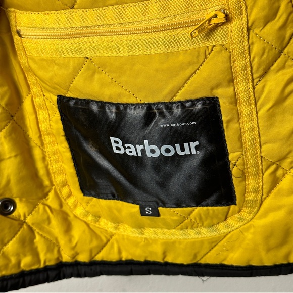 Barbour Men's Small Liddesdale Jacket Quilted Black Button Up - Picture 10 of 10